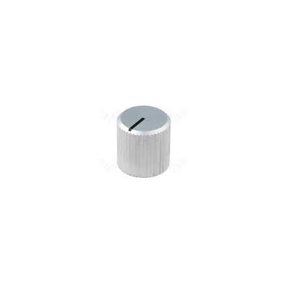 13mm silver metallic potentiometer knob